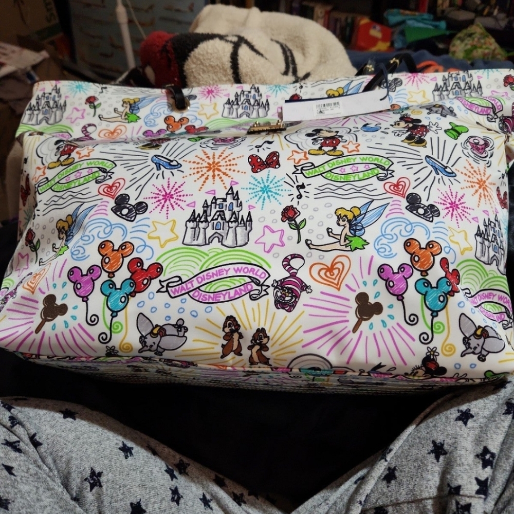 Disney Dooney and Bourke Vinyl Shopper Tote NWT